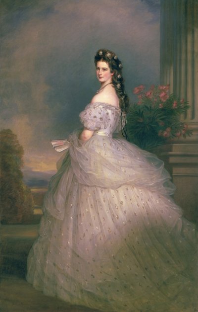 Elizabeth of Bavaria (1837-98), Empress of Austria, Wife of Emperor Franz Joseph of Austria (1830-1916) by Franz Xaver Winterhalter